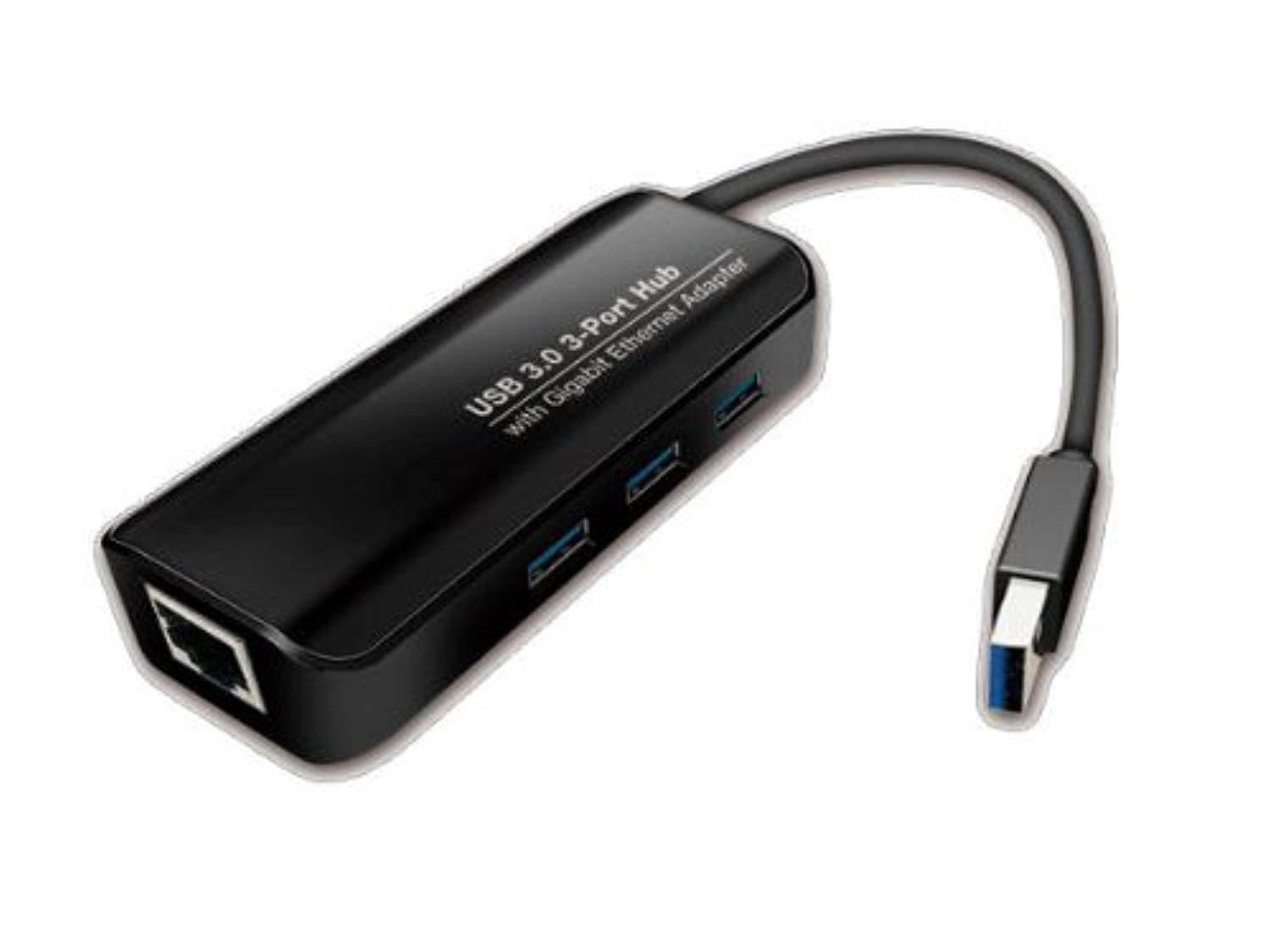 heritage travelware 264205 usb 3.0 (3) port hub with 3.0 gigabit ehernet