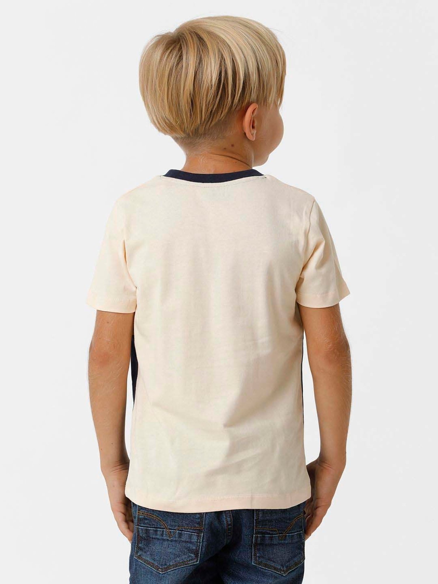 Kate & Oscar Kids Multicolor Cotton Color Block T-Shirt