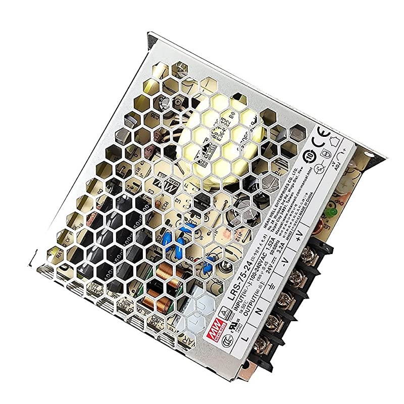 1993  LRS-75-24 Enclosed Switching Power Supply, Single Output, 24V, 3.2A, 76.8W, 3.9" L x 3.82" W x 1.18" H