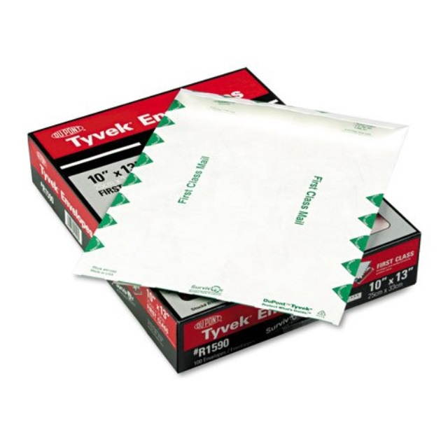 Survivor Tyvek USPS First Class Mailer 10 x 13 White 100/Box R1590
