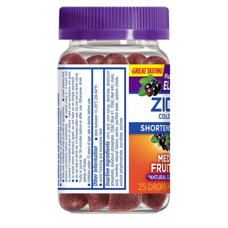 Zicam Medicated Fruit Drops - Elderberry - 25ct
