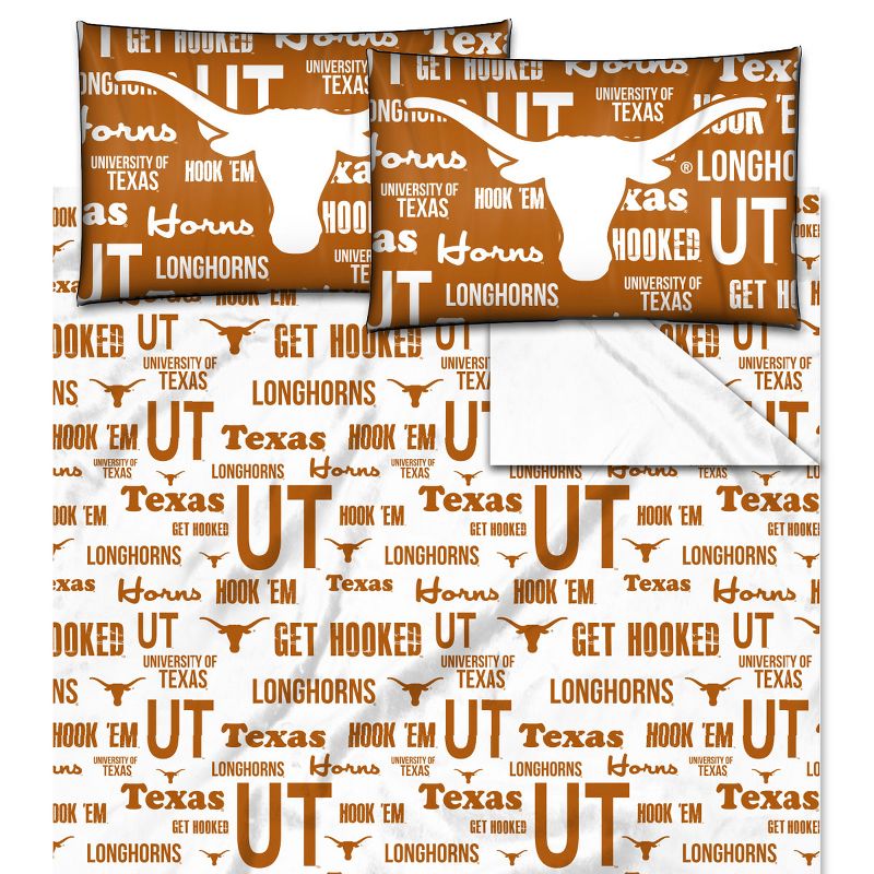 Full Sheet Set NCAA Anthem Bed - Texas Longhorns..