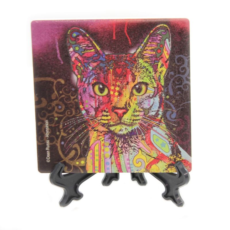 Animal 4.0" Cat Abyssinian Cork Back Coaster Sjt Enterprises  -  Coasters