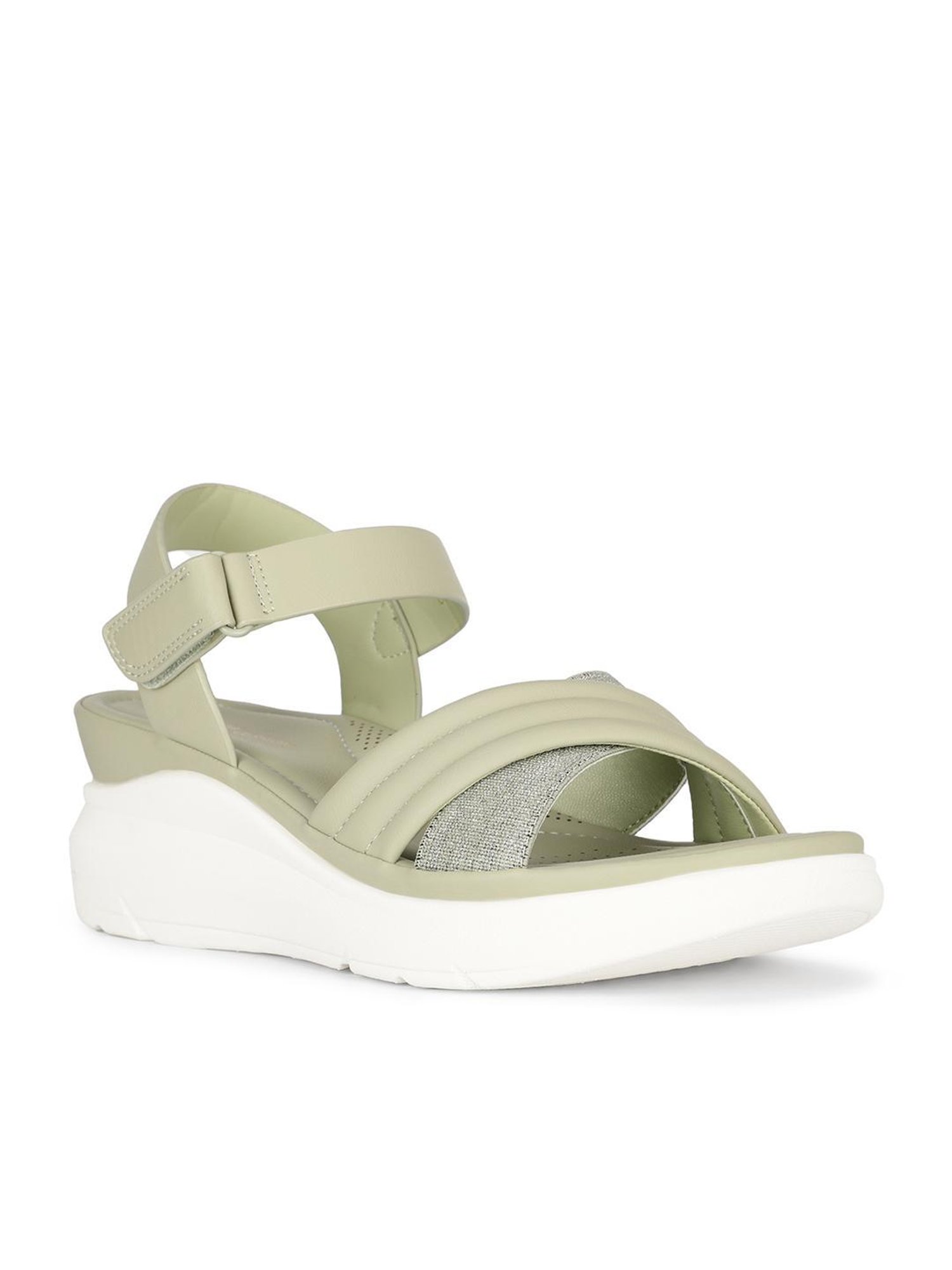 Bata Comfit by Bata Women's COLBIE Green Ankle Strap Wedges