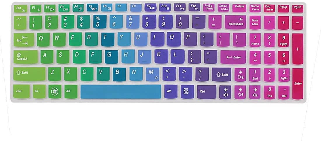 uxcell Laptop 7 Colors Silicone Keyboard Skin Cover Film for IdeaPad Z560