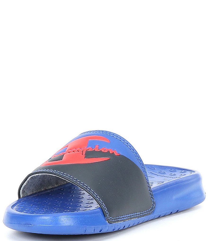 Champion Boy's 50/50 Super Logo Detail Slides (Youth)