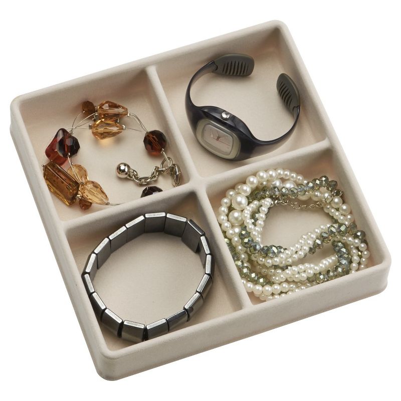 InterDesign 3 Jewelry Box - Clear Ivory