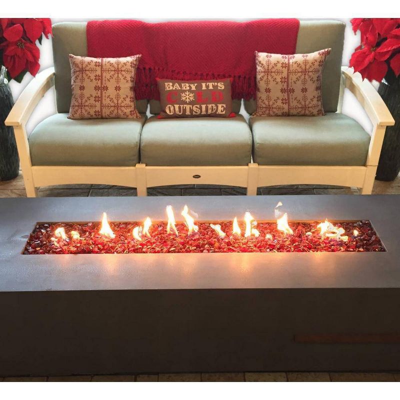 American Fireglass 10 LB Bag 1/2 Inch Reflective Fireplace & Firepit Fire Glass, Copper