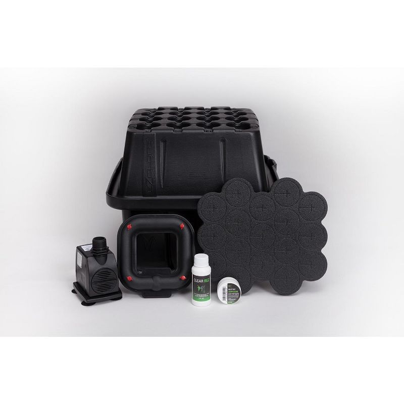 EZ-Clone Hydroponics Low Pro 16 Site HDPE Plastic Cloning Cutting System, Black