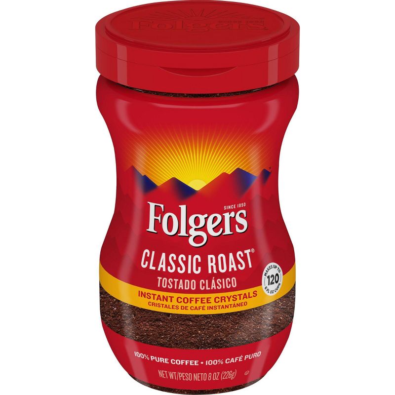 Folgers Classic Medium Roast Instant Coffee - 8oz