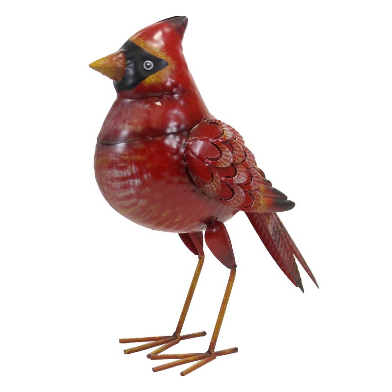 Home & Garden 13.5" Cardinal Yard Statue Red Bird Decor Direct Designs International  -  Decorative Garden Stakes