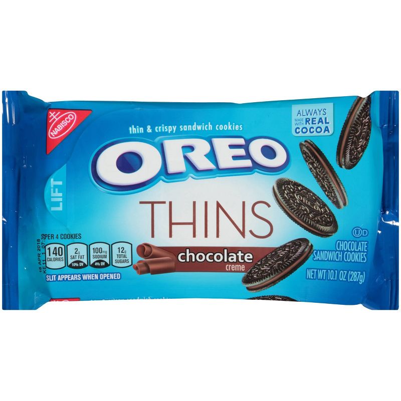 Oreo Thins Chocolate Creme Sandwich Cookies - 10.1oz