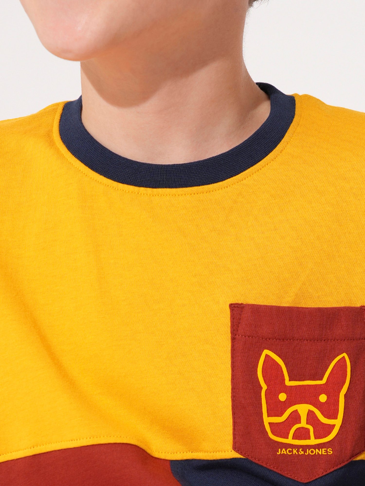 MINIKLUB Boys Blue Printed Full Sleeves T-Shirt