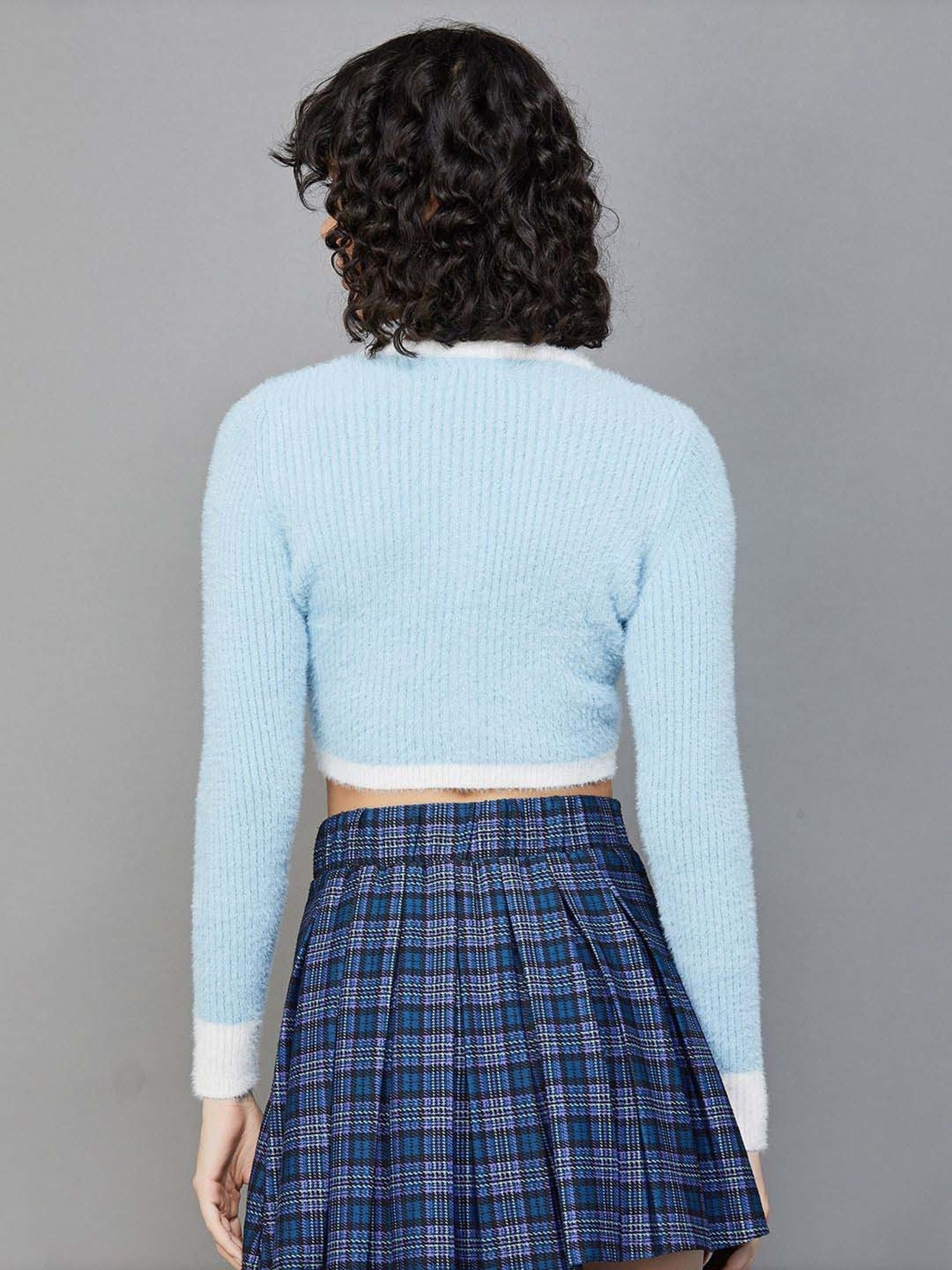 Ginger by Lifestyle Blue Striped Sweater