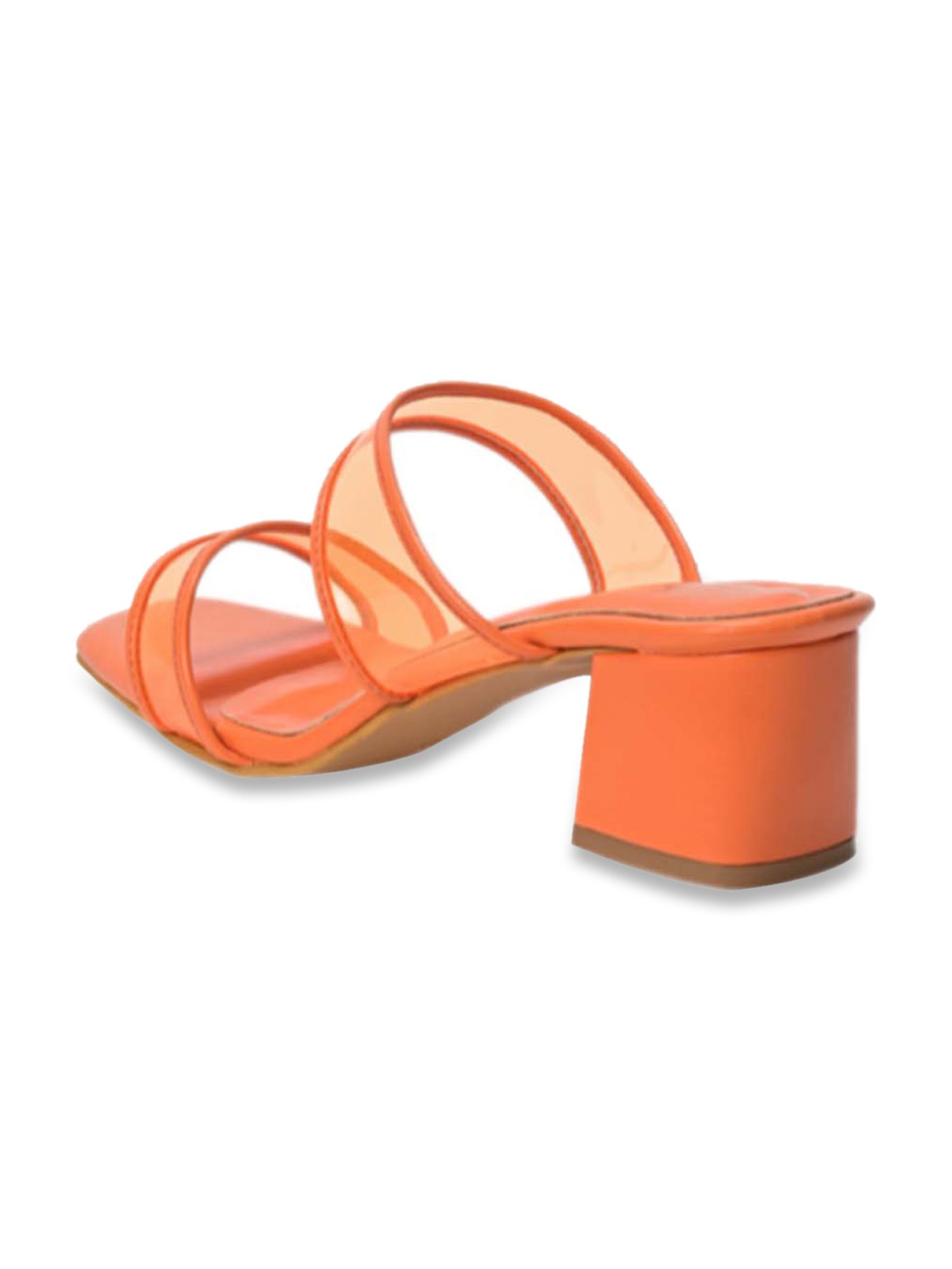 Scentra Women's Orange Casual Sandals