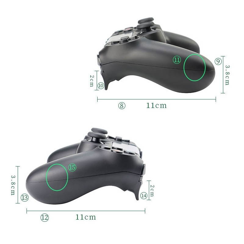 PS4 Controller Wireless, Dual Shock High Performance Gaming Controller for PS 4 /Pro/Slim/PC with Audio Function, Mini LED Indicator