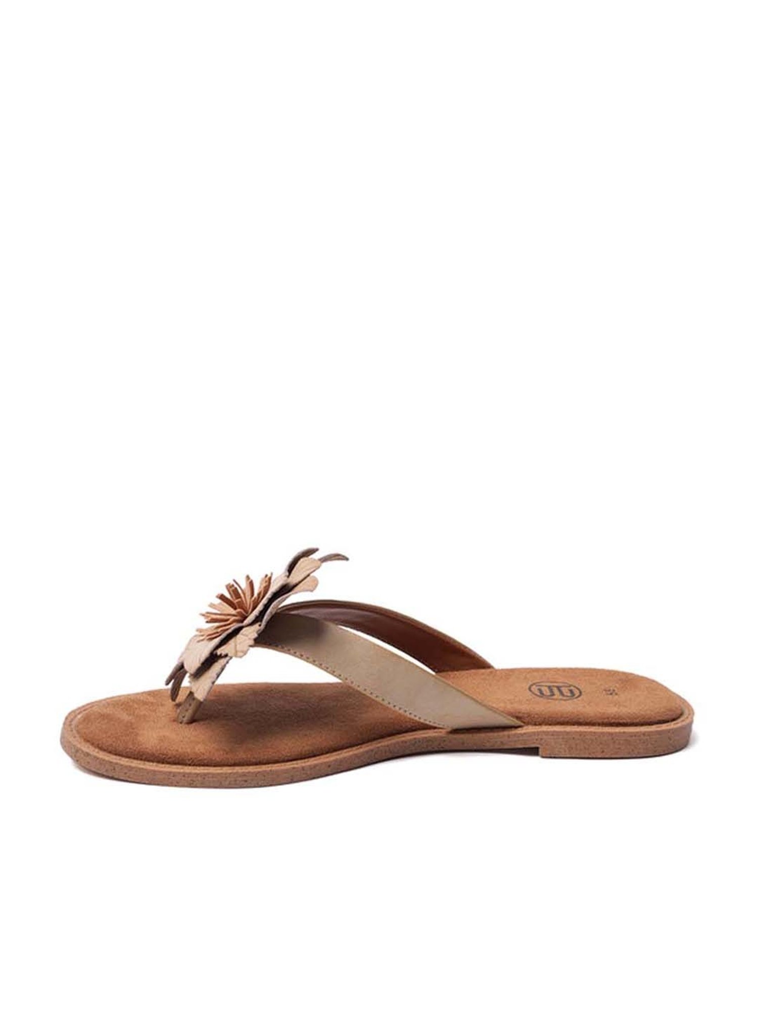 BAGATT Women's Goldy Beige Thong Sandals