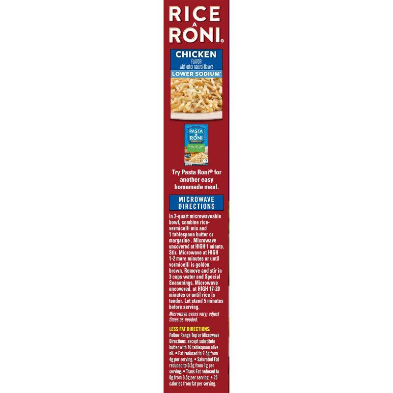 Rice A Roni Lower Sodium Chicken Rice - 6.9oz
