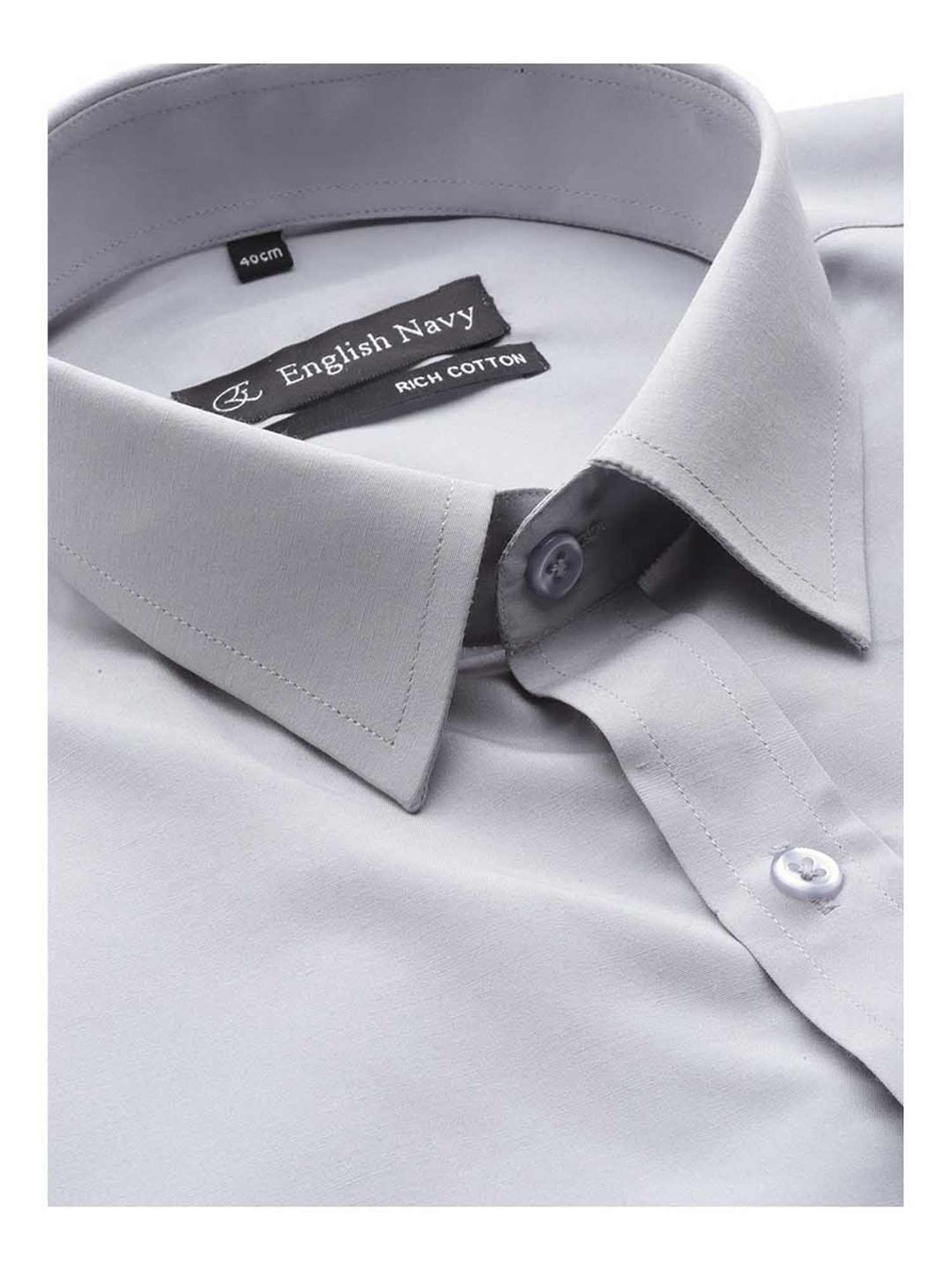 English Navy Light Grey Short Sleeves Shirt