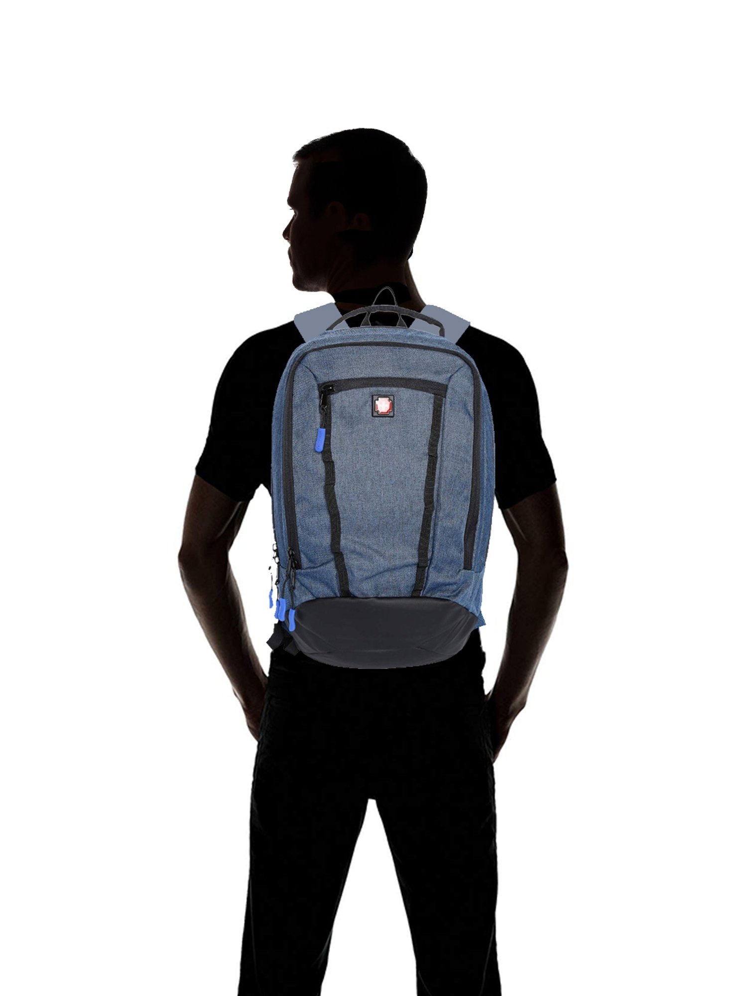 Swiss Brand Calgary Blue Medium Laptop Backpack