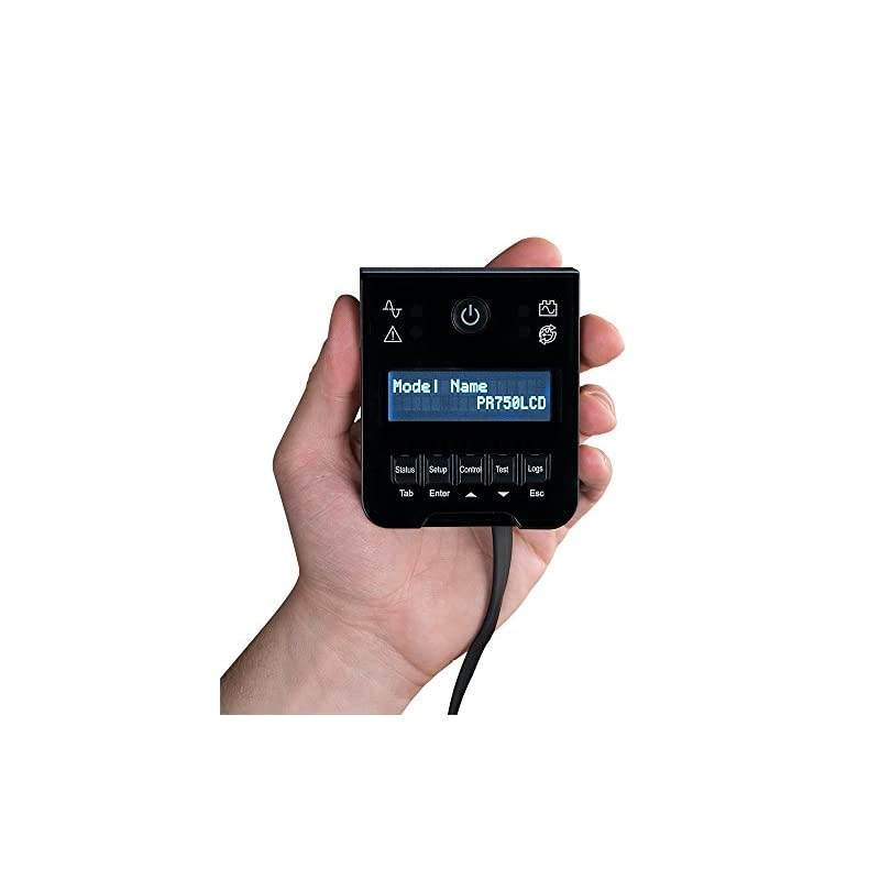 PR750LCD Smart App Sinewave UPS System, 750VA/525W, 6 Outlets, AVR, Mini-Tower