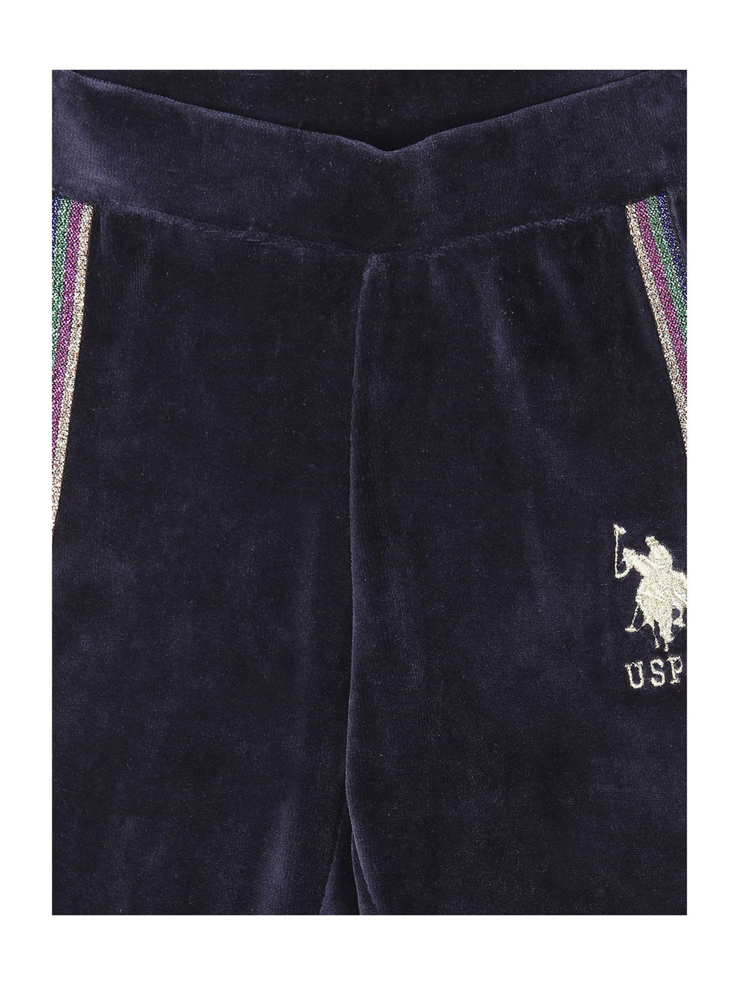 U.S. Polo Assn. Girls Navy Solid Joggers