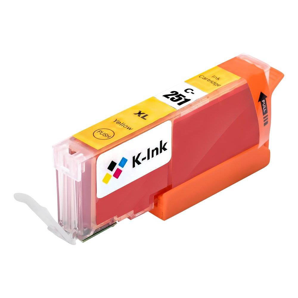 K-Ink Compatible Ink Cartridge Replacement for Canon CLI-251 CLI 251 XL (2 Cyan, 2 Yellow, 2 Magenta)
