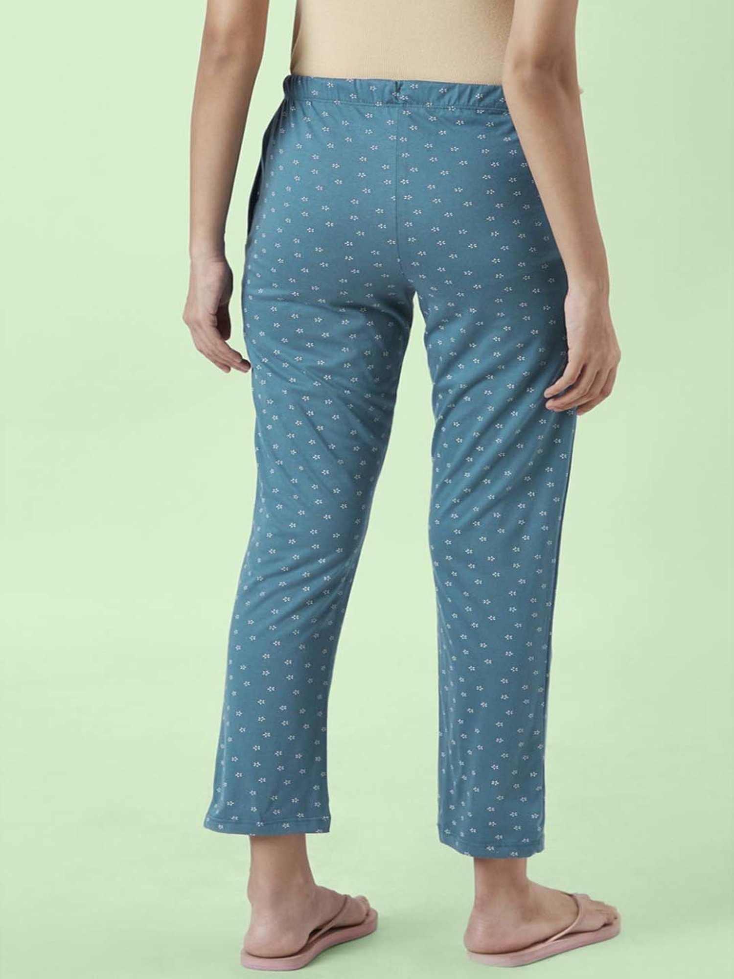 Dreamz by Pantaloons Pink Blue Cotton Printed Pyjamas