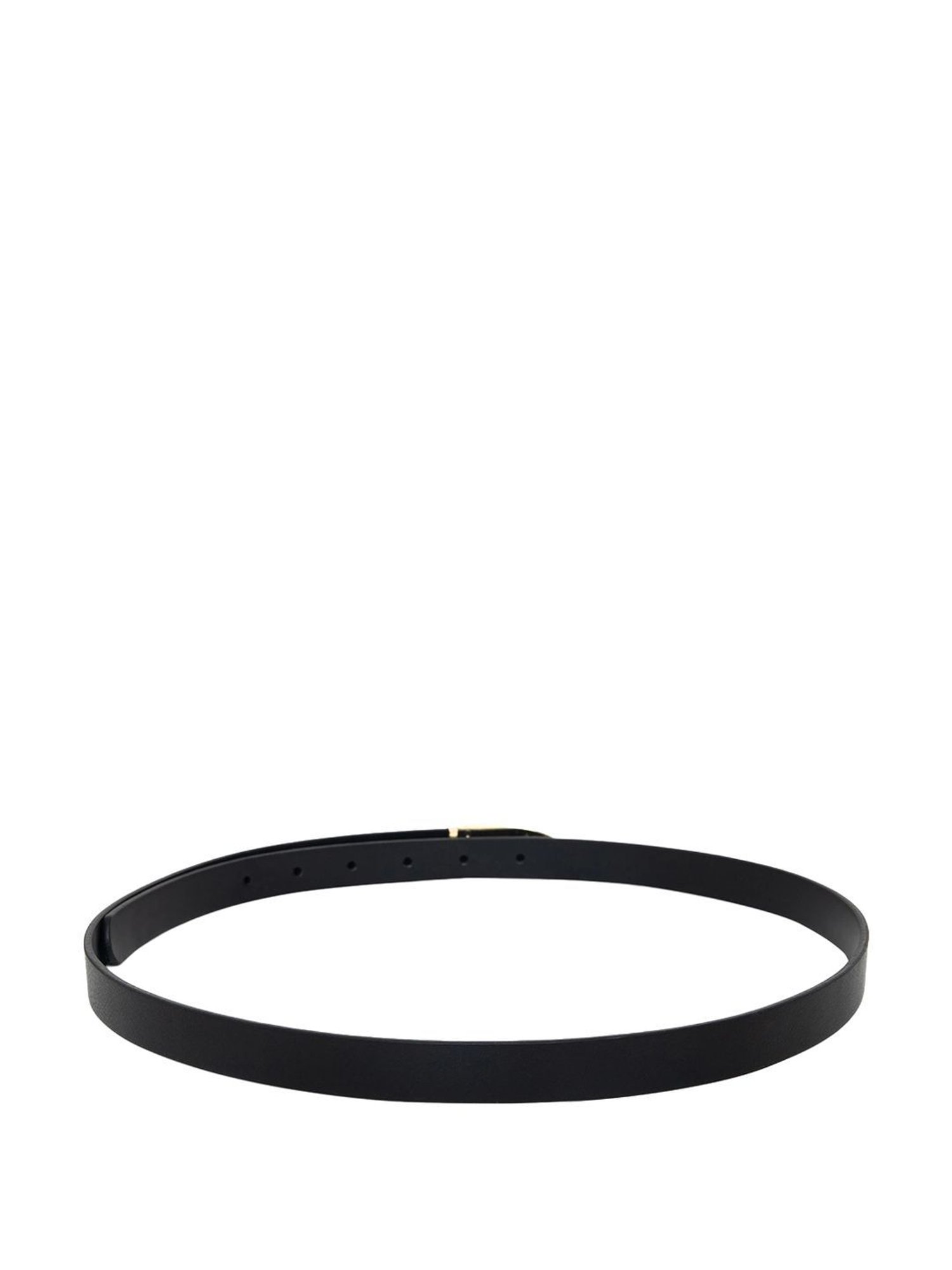 Carlton London Black Leather Waist Belt For Women