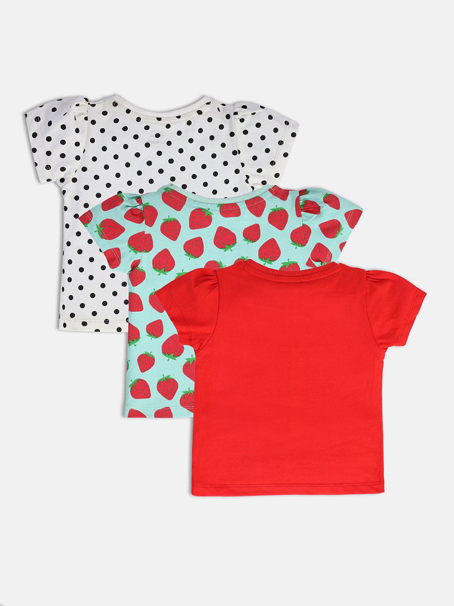 MINIKLUB Kids Multicolor Printed Jhablas (Pack Of 3)