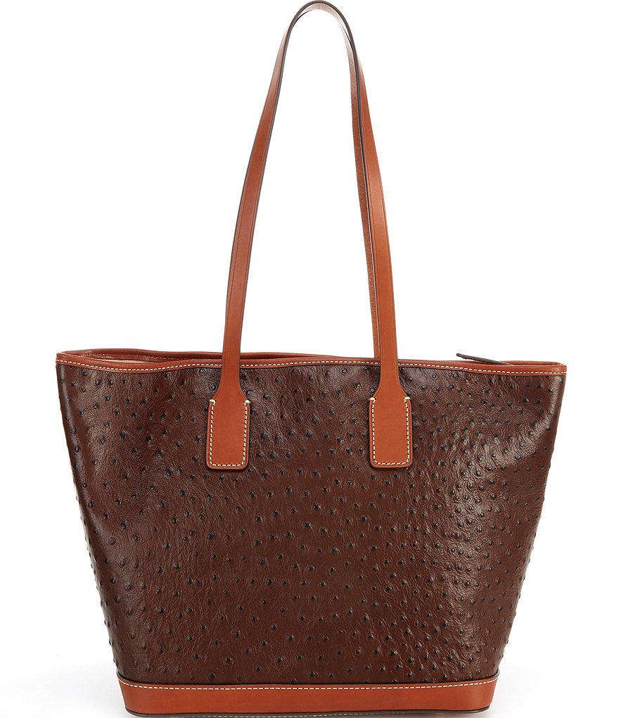 Dooney & Bourke Ostrich Collection Leather Tote Bag