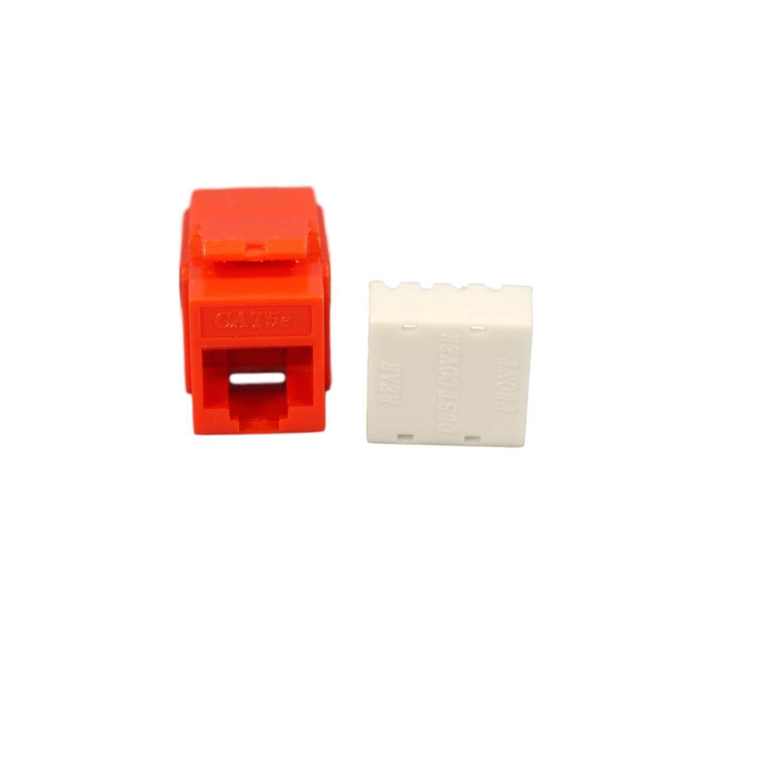 Cooper Wiring Devices 5547-5EO Cat 5e RJ45 Modular Data Jack, Orange