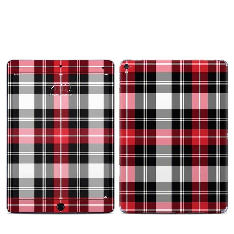 iPad Pro 9.7in Skin - Red Plaid - Sticker Decal