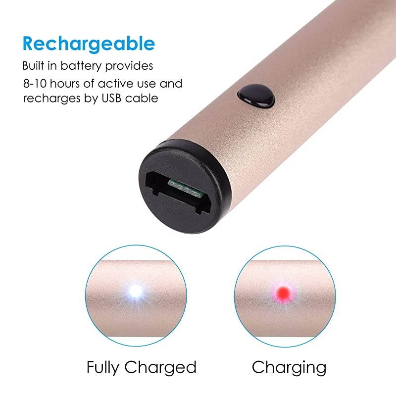 Stylus for iPad Pro/Mini/Air/iPhone/Samsung/Surface Fine Tip offering Accurate Writing/Drawing Experience for Touchscreen Smartphones,Tablets,Notebooks (Gold)