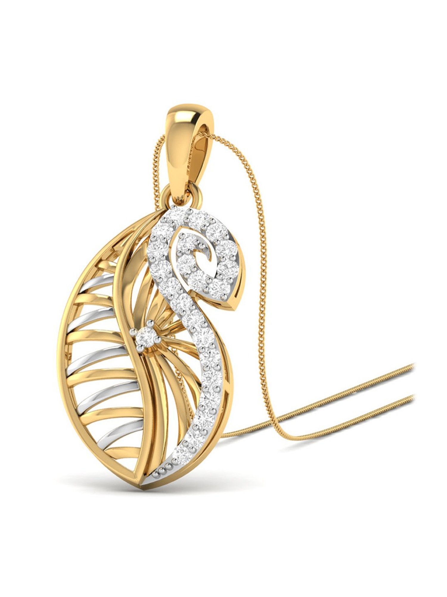 PC Jeweller Daimhin 18k Gold Pendant without Chain for Women