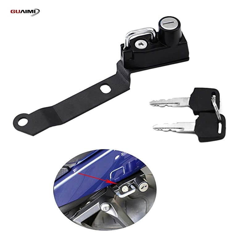 Helmet Lock AntiTheft for Yamaha YZFR25 up2019 YZFR3 MT25 MT03 up2020 Black