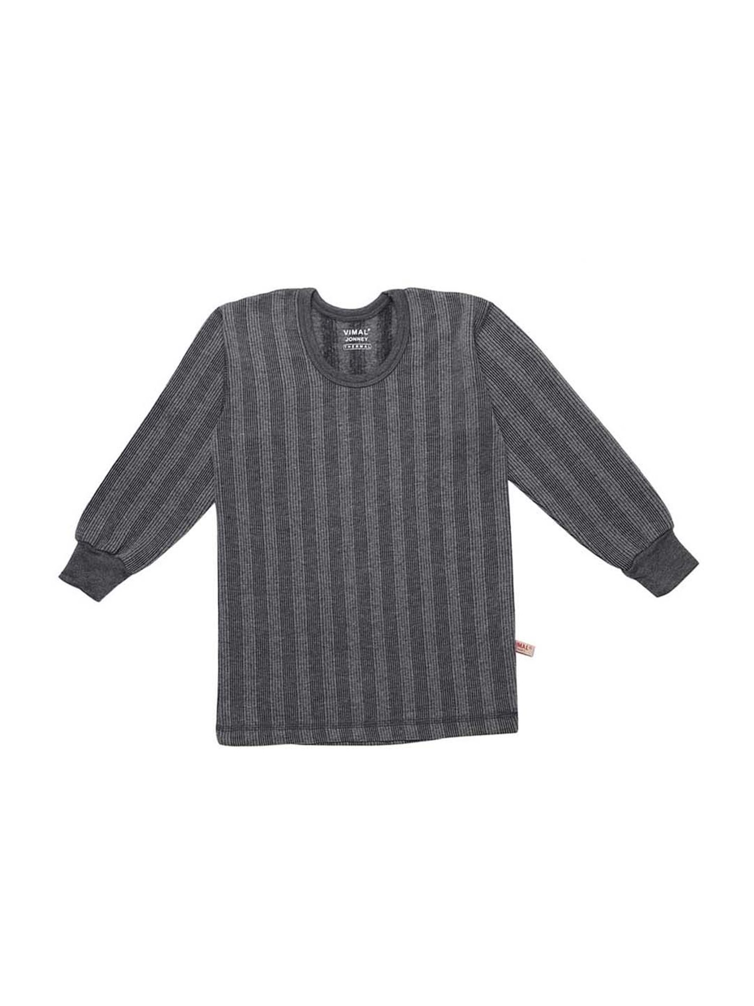 Vimal Jonney Kids Multicolor Regular Fit Thermal Tops - Pack of 2