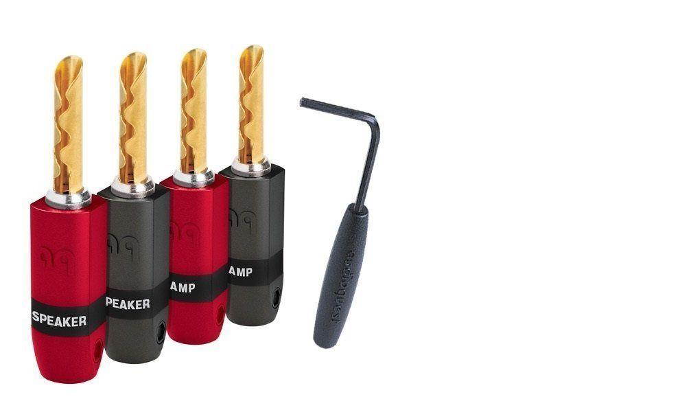 AudioQuest SureGrip 300 Banana Connectors BFA Gold - Set of 4