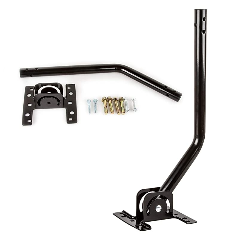 Star Adjustable Mounting Pole Antenna Mount Outdoor TV Antenna Universal Weather Proof Attic Mount Brackets Easy Installation and Solid Structure