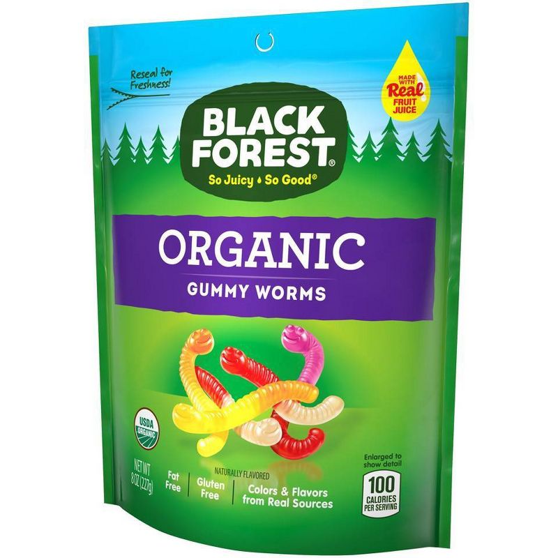 Black Forest Organic Gummy Worms - 8oz