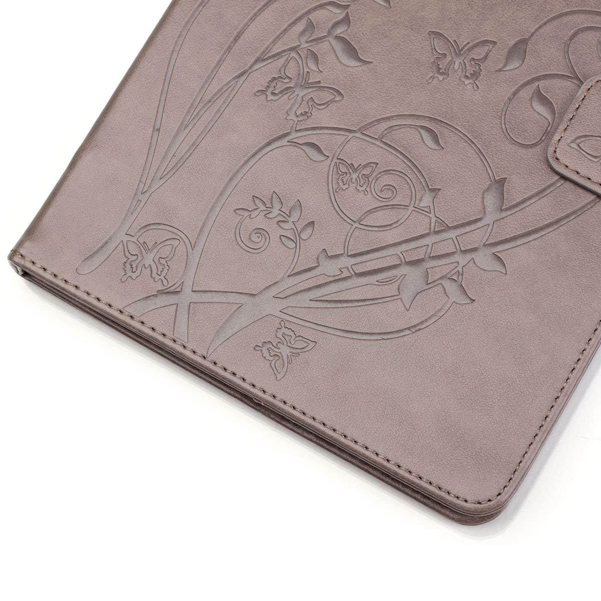 iPad Pro 9.7 Case, Newshine Auto Wake Up/Sleep Cover PU Leather Flip Kickstand/Wallet Smart Case with Magnetic Closure Card Slots for Apple iPad Pro 9.7 (2016 Release) (5 Gray)