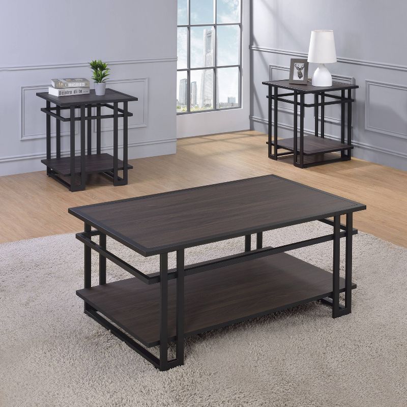 Set of 3 Glam Mirrored Accent Tables Gold - Olivia & May