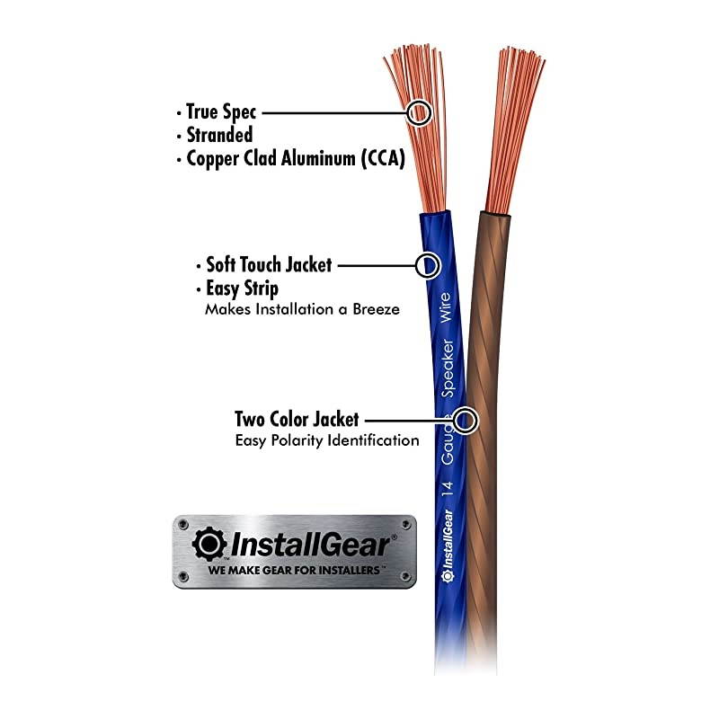 14 Gauge AWG 100ft Speaker Wire True Spec and Soft Touch Cable