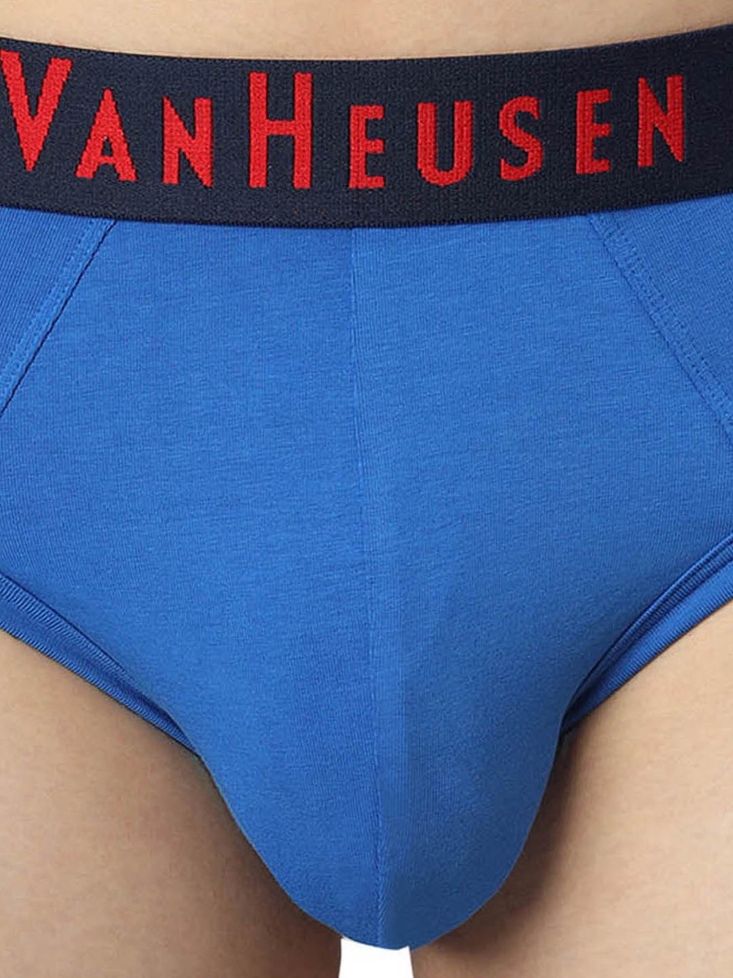 Van Heusen Sport Regular Fit Plush Back Elasticized Waistband Ultra Soft Briefs - Nautical Blue