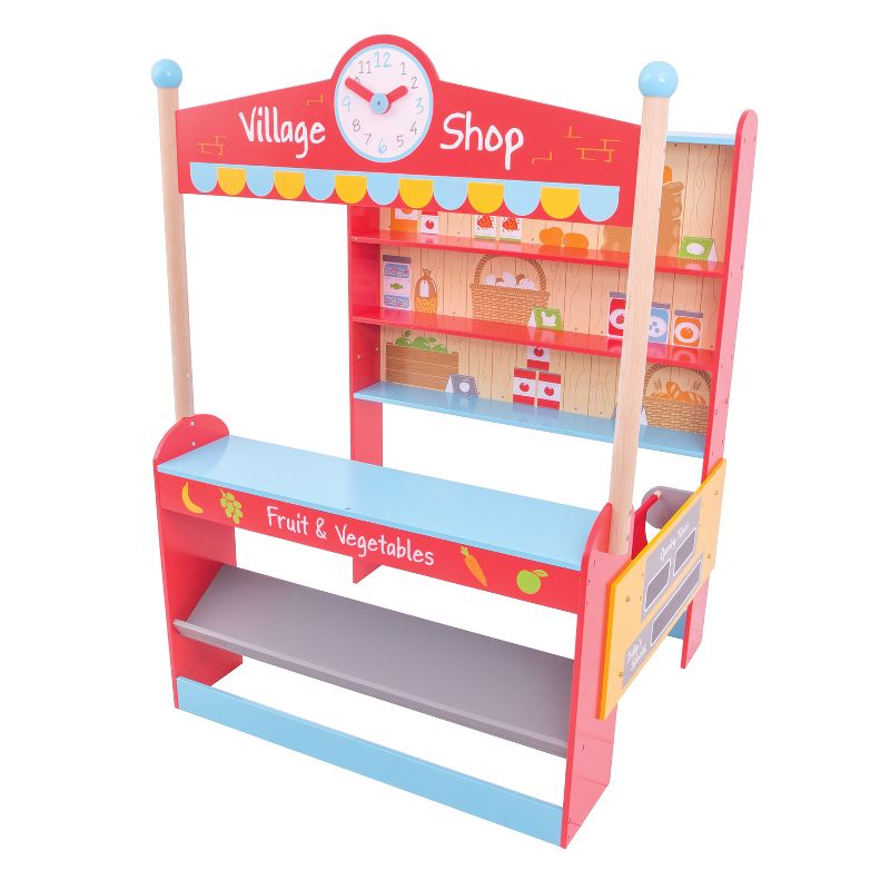 Bigjigs Toys Village Shop Wooden Role Play Toy