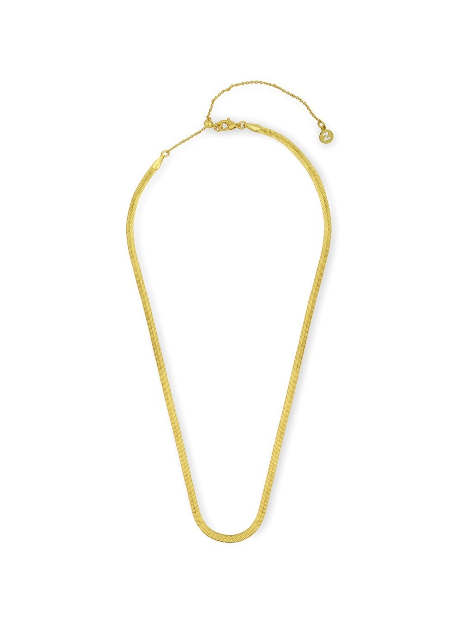 Accessorize London Real Gold-Plated Z Omega Necklace