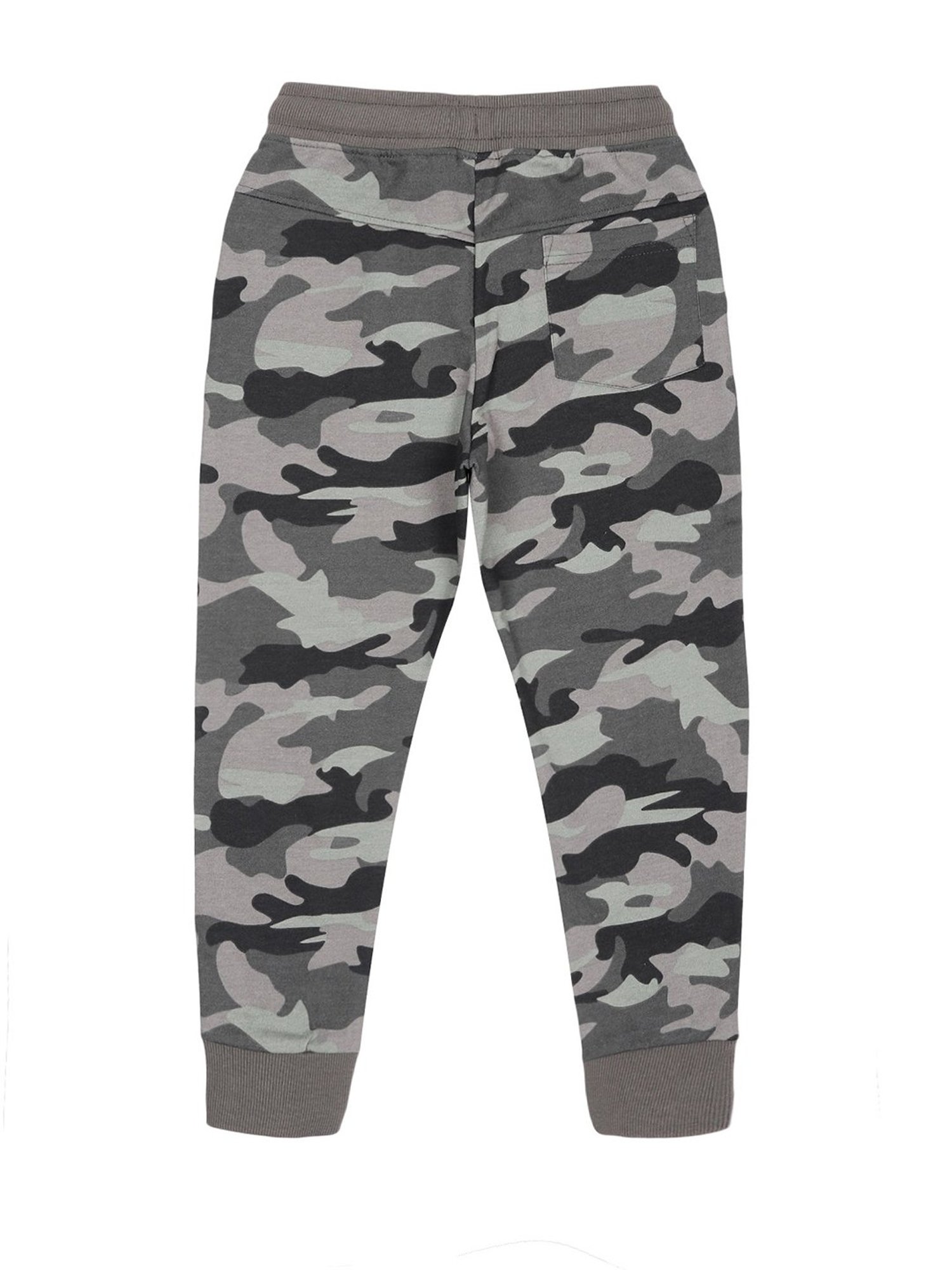 Plum Tree Boys Multicolor Camouflage Trackpants