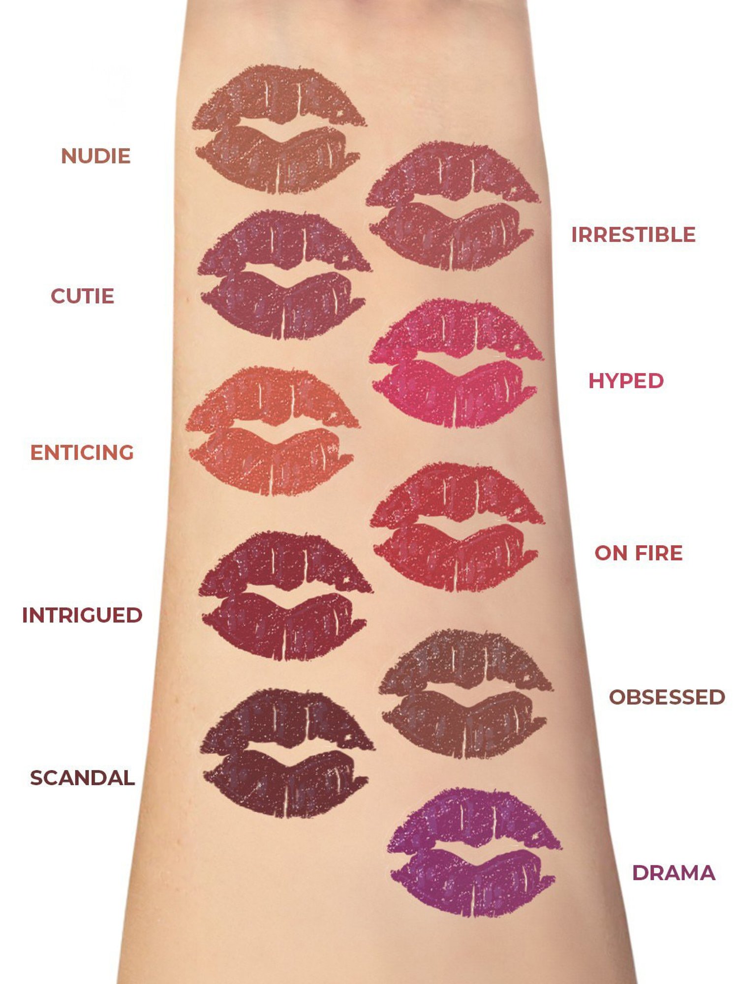 L.A. Girl Lip Attraction Lipstick Hyped - 3.2 gm