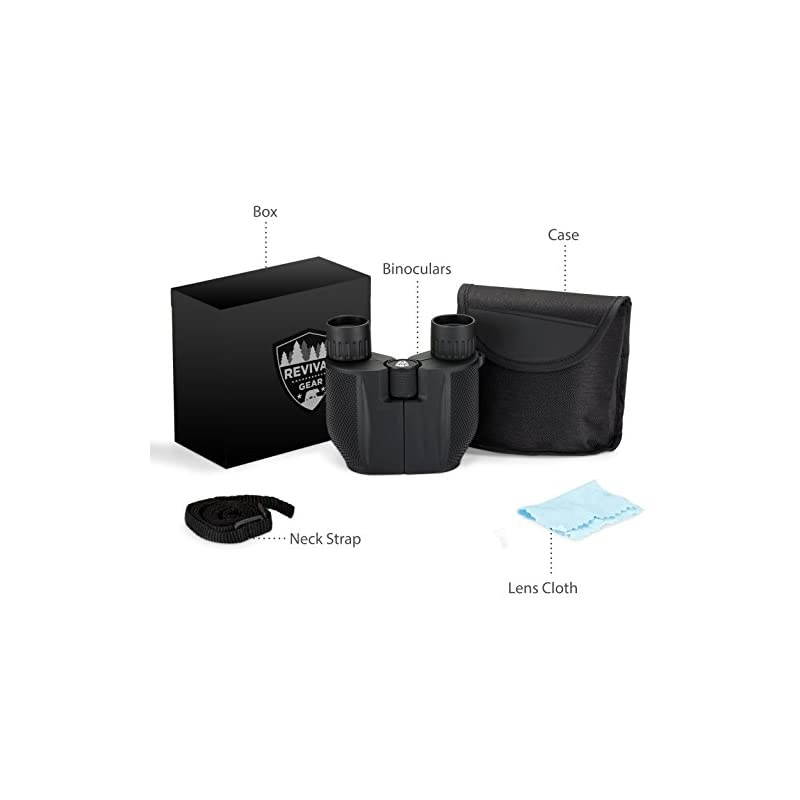 Binoculars Best 10X25 Bird Watching Hunting Binoculars for Adults Mini Binocular with Zoom Lens Field Glasses Gift Ideas for Men Gifts Him Boys Kids Uncle Dad Includes Harness Strap Case