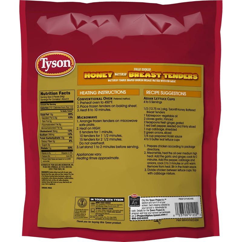 Tyson Honey Battered Breast Tenders - Frozen - 25.5oz